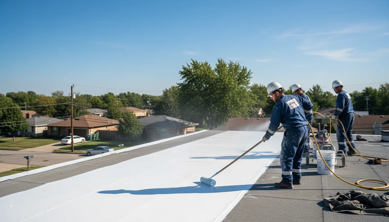 Commercial roof coating in Danby, VT near me